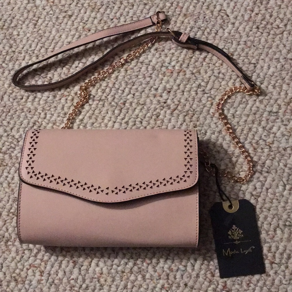 Light pink crossbody bag